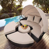 Outdoor Patio Rattan Retractable Canopy Daybed Sturdy and Durable - Self-Improvement Lions Den