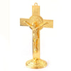 Gold Color Jesus Crucifix Ornaments Statue with Base - Self-Improvement Lions Den