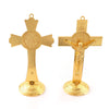 Gold Color Jesus Crucifix Ornaments Statue with Base - Self-Improvement Lions Den