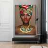 Beauty African Woman Oil Painting on Canvas - Self-Improvement Lions Den