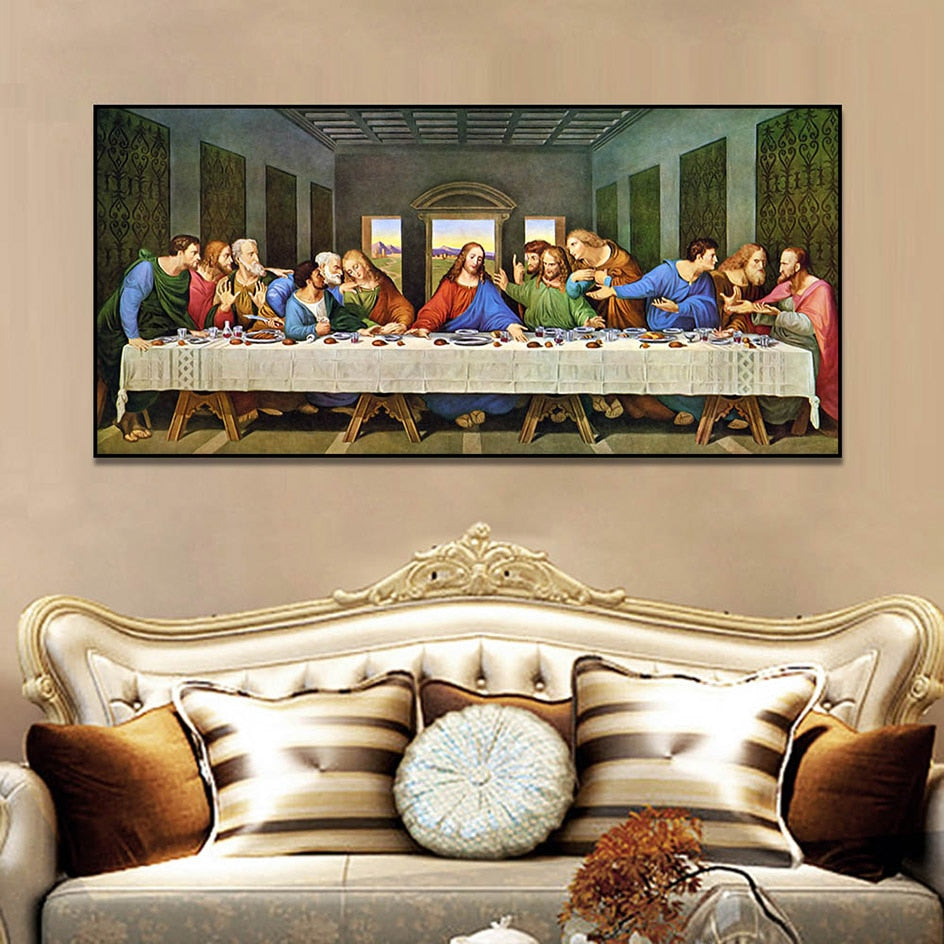 Last Supper Christian Canvas Painting - Self-Improvement Lions Den
