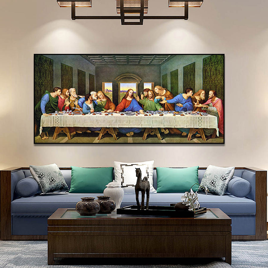 Last Supper Christian Canvas Painting - Self-Improvement Lions Den