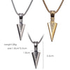 Arrow Head Pendant Long Chain Necklace - Self-Improvement Lions Den