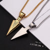 Arrow Head Pendant Long Chain Necklace - Self-Improvement Lions Den