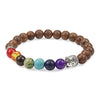 8mm Wood Beads Mens Bracelet - Self-Improvement Lions Den