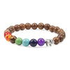 8mm Wood Beads Mens Bracelet - Self-Improvement Lions Den