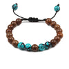 8mm Wood Beads Mens Bracelet - Self-Improvement Lions Den