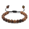 8mm Wood Beads Mens Bracelet - Self-Improvement Lions Den