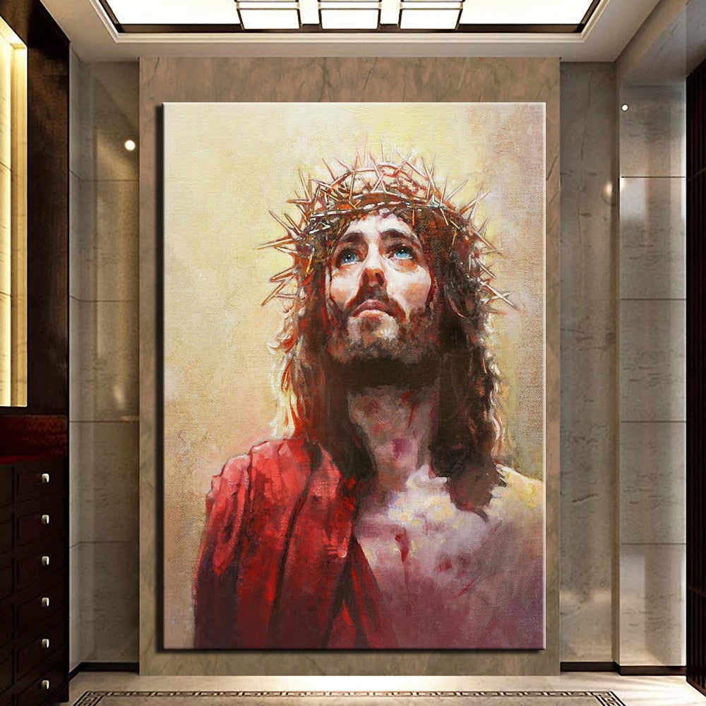 Jesus Canvas Painting - Self-Improvement Lions Den