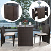 Costway 3 PCS Cushioned Outdoor Wicker Patio Set - Self-Improvement Lions Den