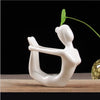 12 Styles Abstract Art Ceramic Yoga Poses Figurine - Self-Improvement Lions Den