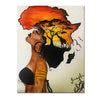 Classical African Woman Painting On The Wall Abstract Sunset Landscape Canvas Print - Self-Improvement Lions Den