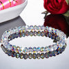 Stained Glass Zircon Crystal Square Ball Bead Bracelet - Self-Improvement Lions Den