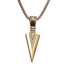 Arrow Head Pendant Long Chain Necklace - Self-Improvement Lions Den