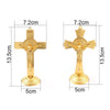 Gold Color Jesus Crucifix Ornaments Statue with Base - Self-Improvement Lions Den