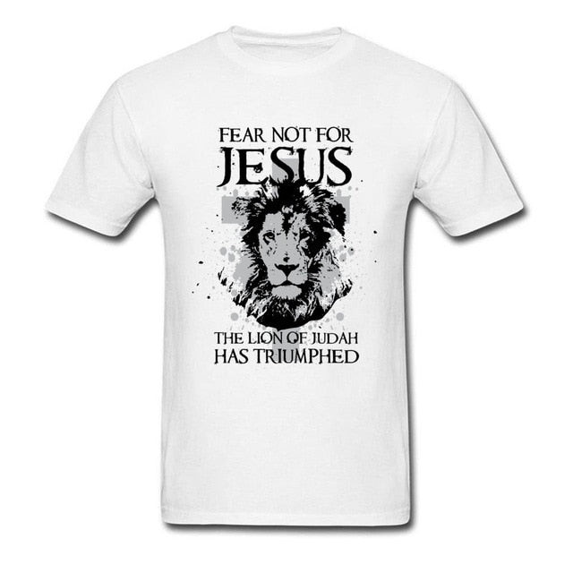 New Design Father T Shirt Fear Not For Jesus The Lion - Self-Improvement Lions Den