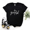 Grateful Christian cross Print Women tshirt - Self-Improvement Lions Den