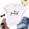 Grateful Christian cross Print Women tshirt - Self-Improvement Lions Den