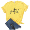 Grateful Christian cross Print Women tshirt - Self-Improvement Lions Den