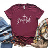 Grateful Christian cross Print Women tshirt - Self-Improvement Lions Den