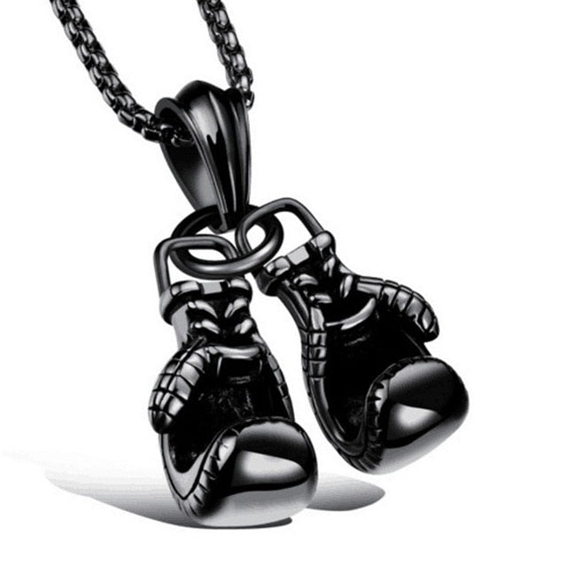 Classic Boxing Gloves Pendant Necklace - Self-Improvement Lions Den