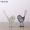 VILEAD 9'' Iron Bird Figurines 2 Colors Abstract Bird - Self-Improvement Lions Den