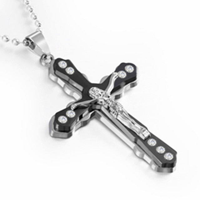 Multi-layer Cross Pendant Necklace - Self-Improvement Lions Den