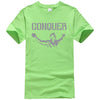 Conquer Pose T-shirts - Self-Improvement Lions Den