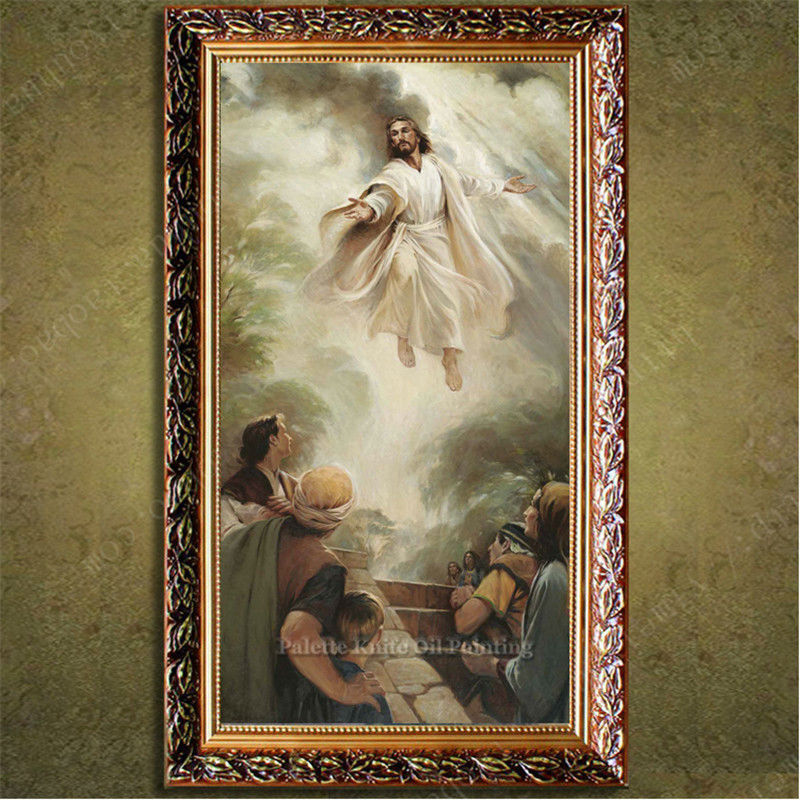 Jesus Christ in the sky Canvas Painting Poster - Self-Improvement Lions Den