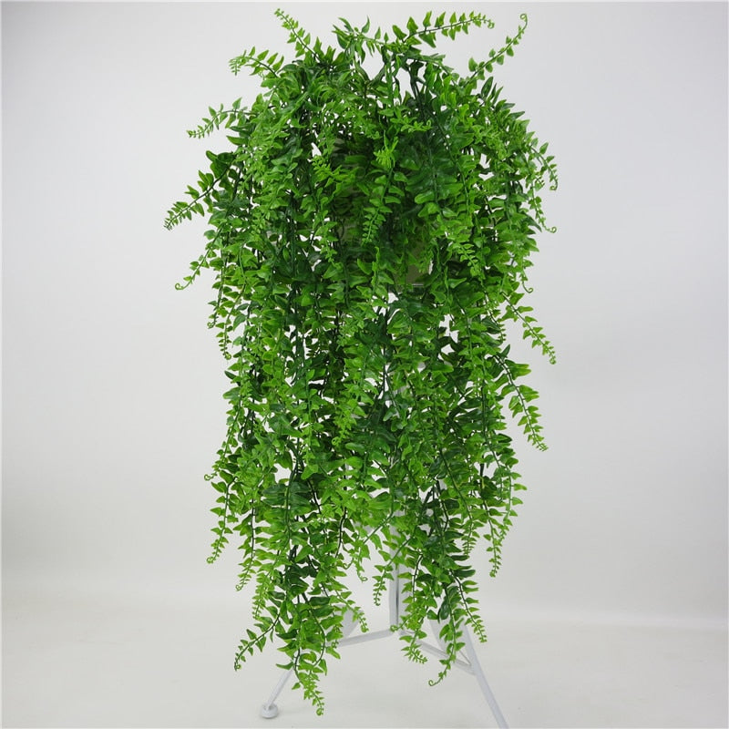 Artificial Leaves Plastic Plant Vine Wall Hanging Garden - Self-Improvement Lions Den