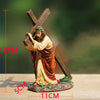 Resin Cross Crucifix Jesus Statue Figurine - Self-Improvement Lions Den