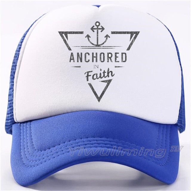 Anchored in faith Trucker Cap - Self-Improvement Lions Den