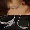 Crystal Chain Choker Chunky Statement Bib Pendant Chain Necklace - Self-Improvement Lions Den